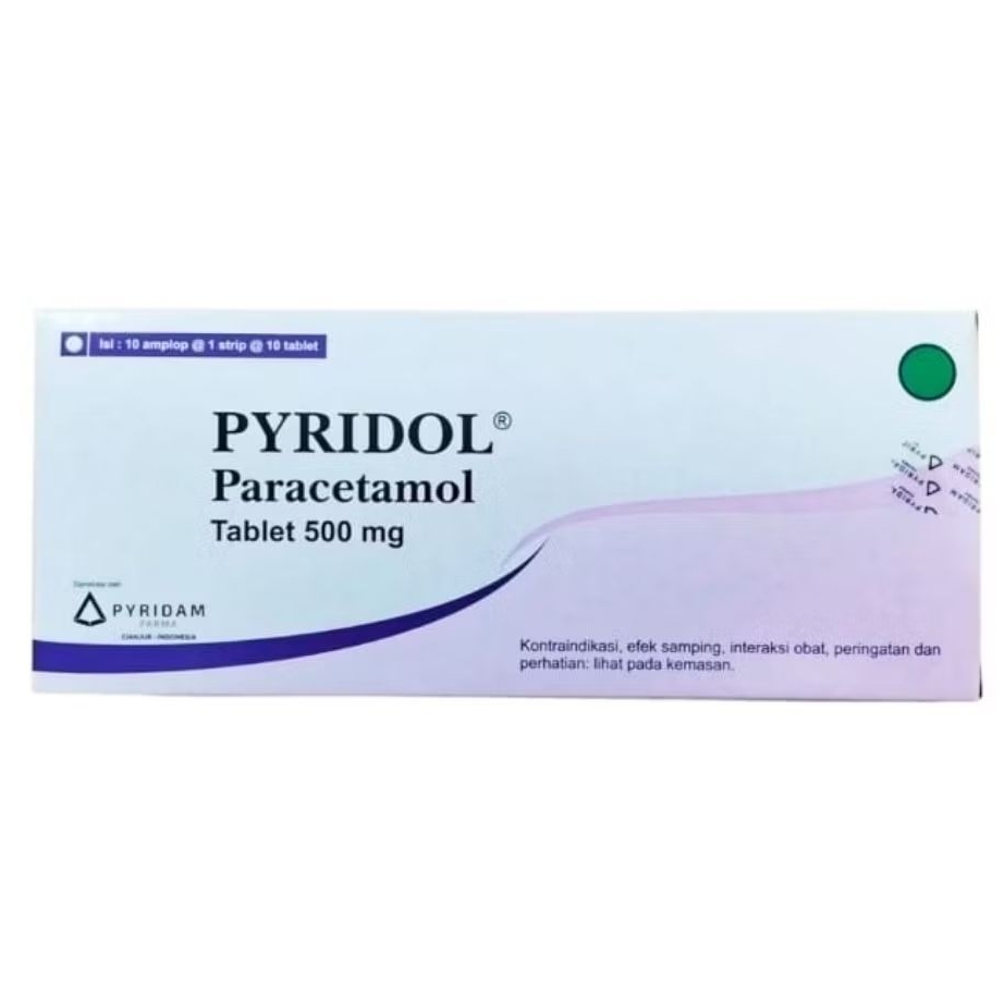 Jual PYRIDOL - Paracetamol Tablet 500mg (100's /Dus) | Shopee Indonesia