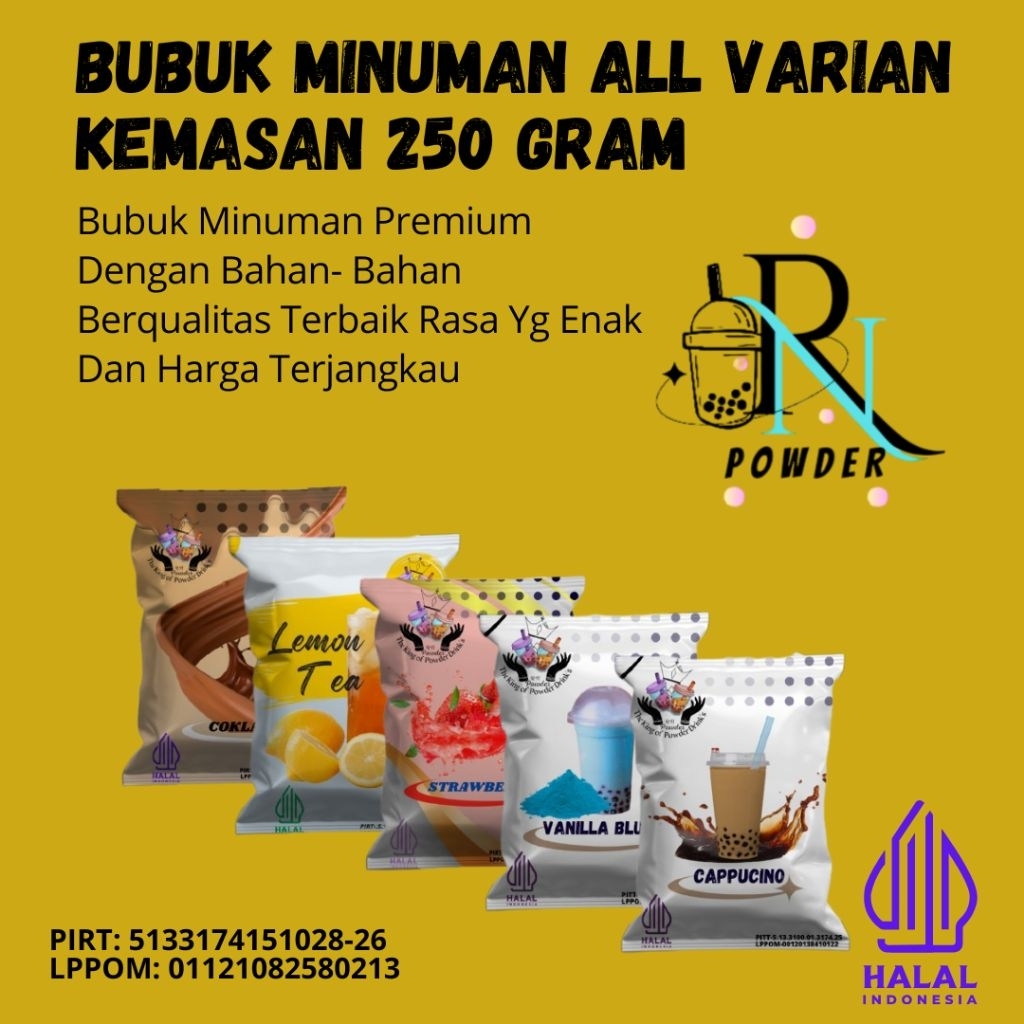 Jual Bubuk Minuman Rasa All Varian Serbuk Minuman Kekinian Bubuk ...