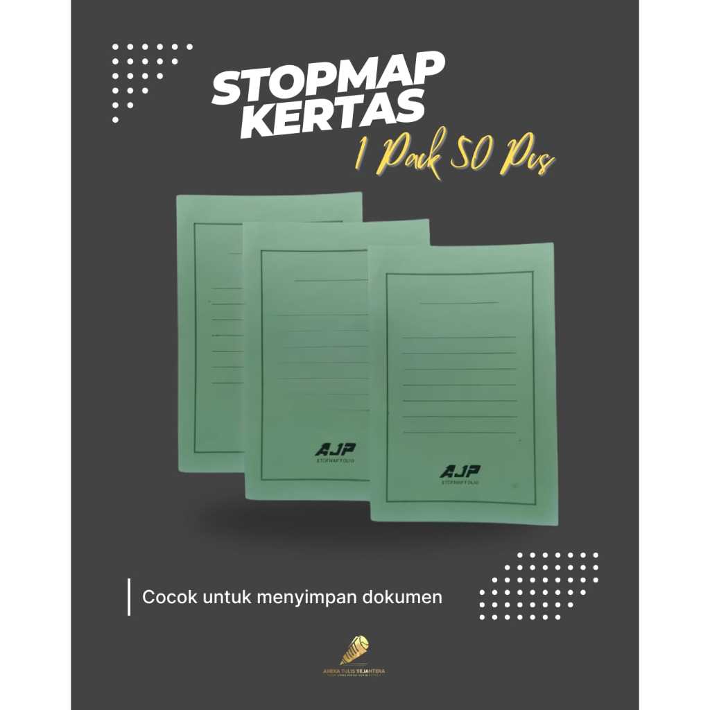 Jual STOP MAP KERTAS 1 PACK (ISI 50PCS) | Map Dokumen | Berkualitas ...