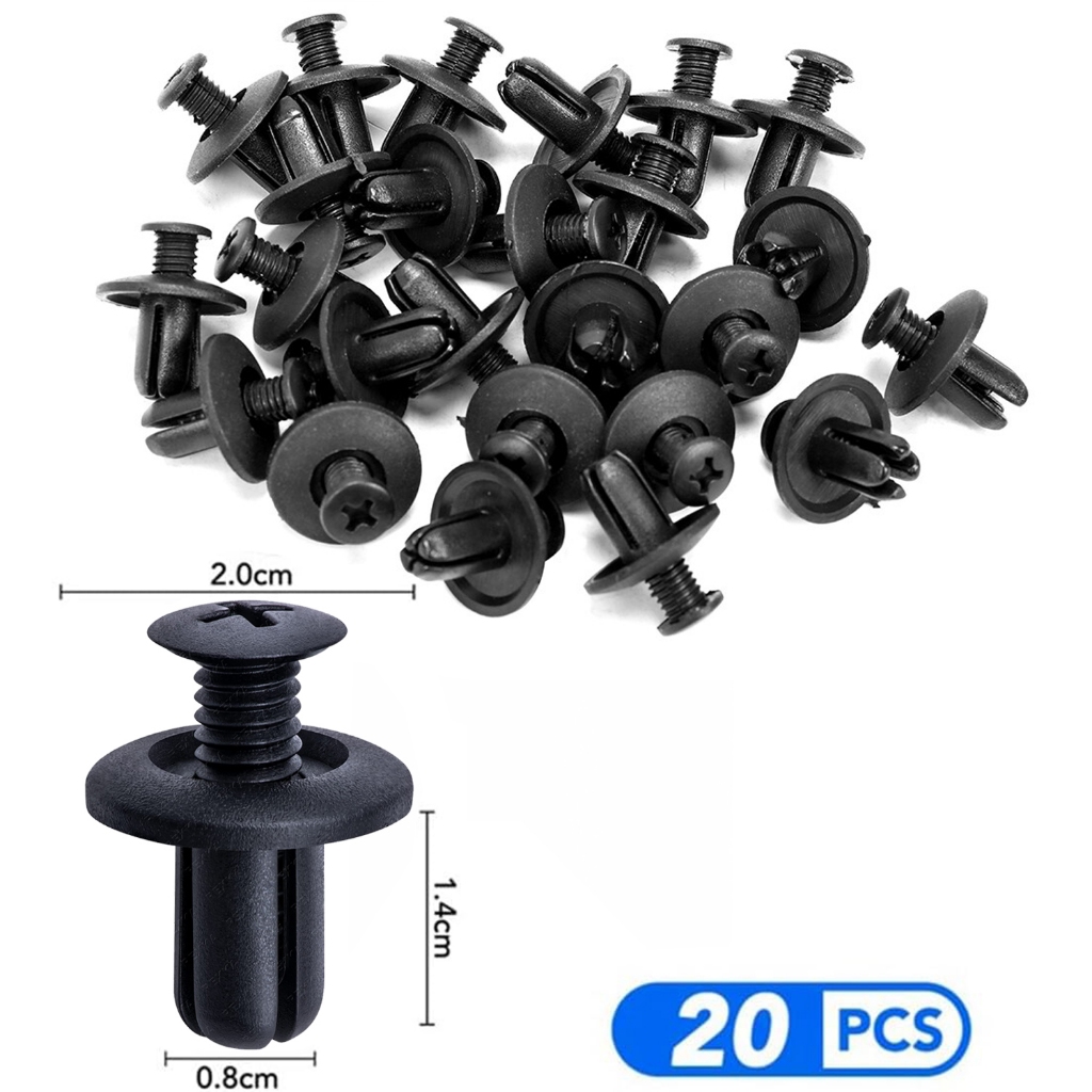 Jual Klip Kancing Plastic Rivet 20 x 8 mm 20PCS - Baut Rivet Plastik ...