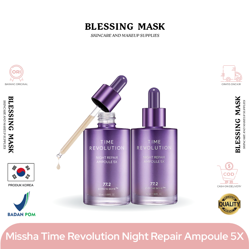 Jual Missha Time Revolution Night Repair PROBIO AMPOULE 5th Generation ...