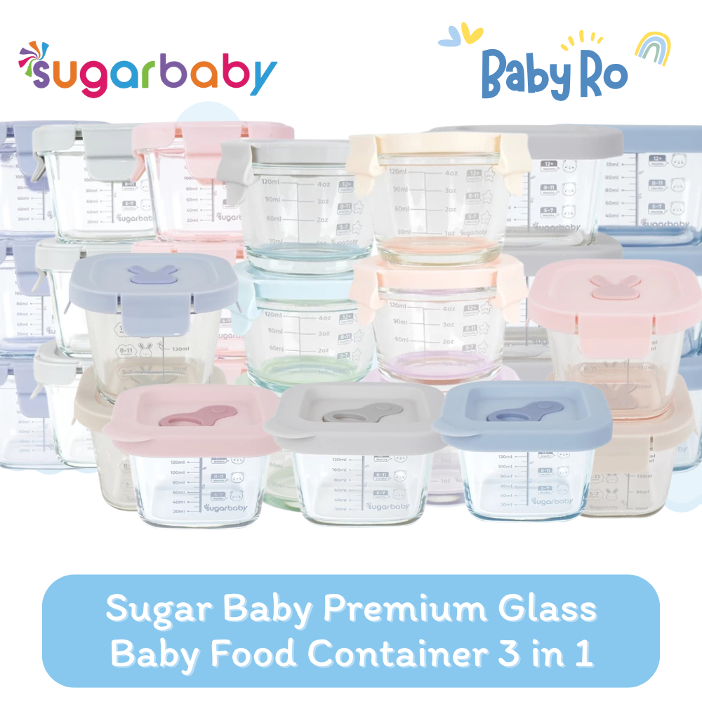 Jual Baby Food Container / Premium Glass Jar / Mangkok Bayi Sugar Baby ...