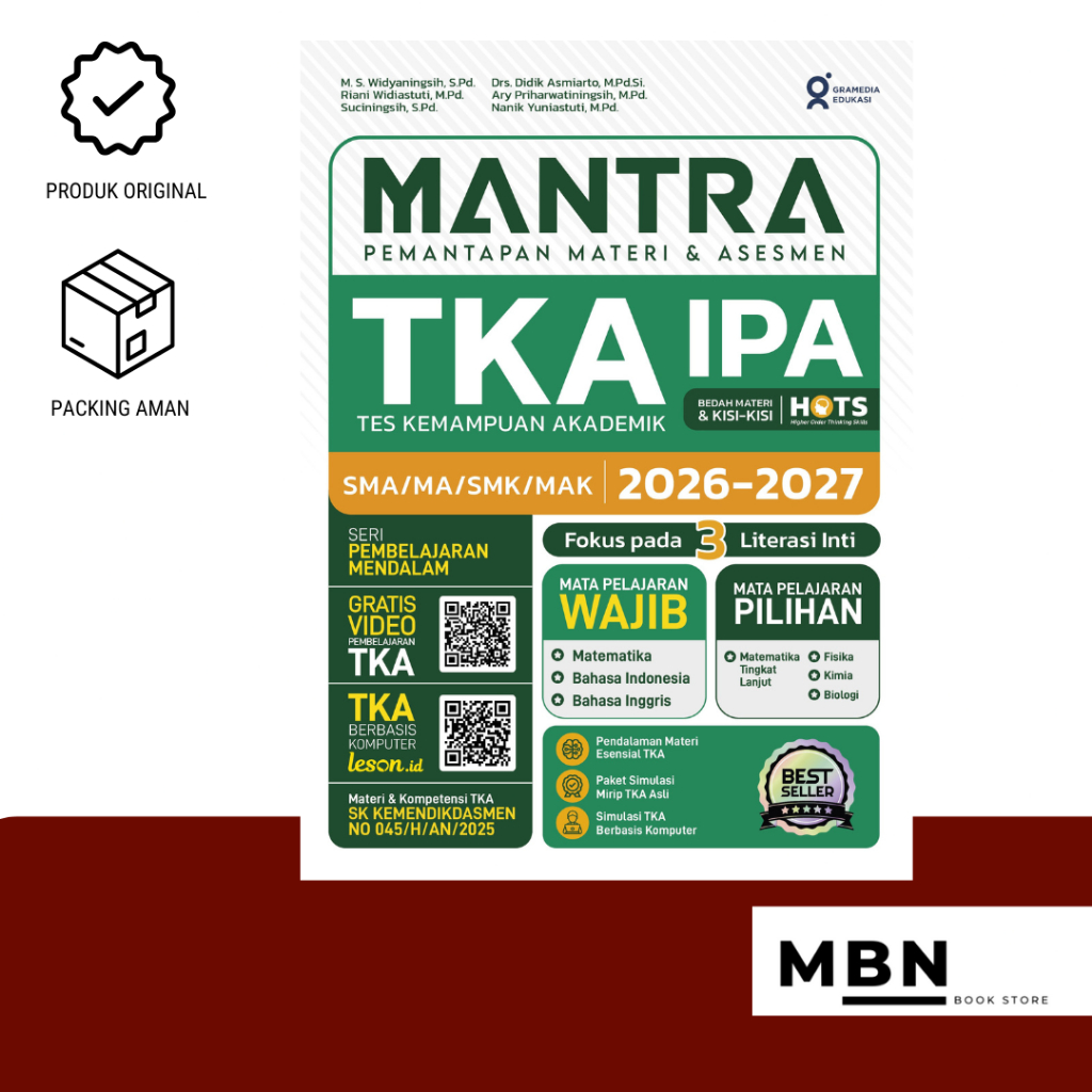 Jual Mantra TKA IPA SMA/MA/SMK/MAK 2026-2027 (GEN) | Shopee Indonesia