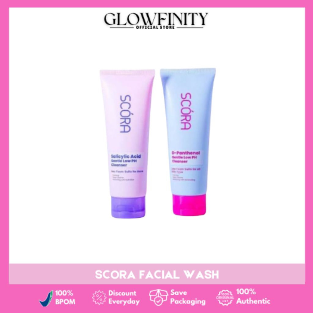 Jual GLOWFINITY | SCORA FACIAL WASH | Shopee Indonesia