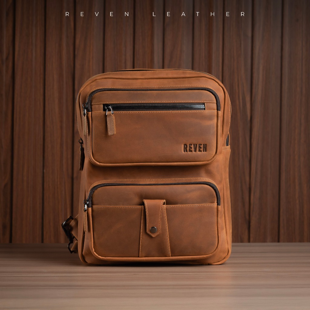 Jual Reven Leather Osiris Backpack - Tas Ransel Pria Kulit Sapi Asli ...