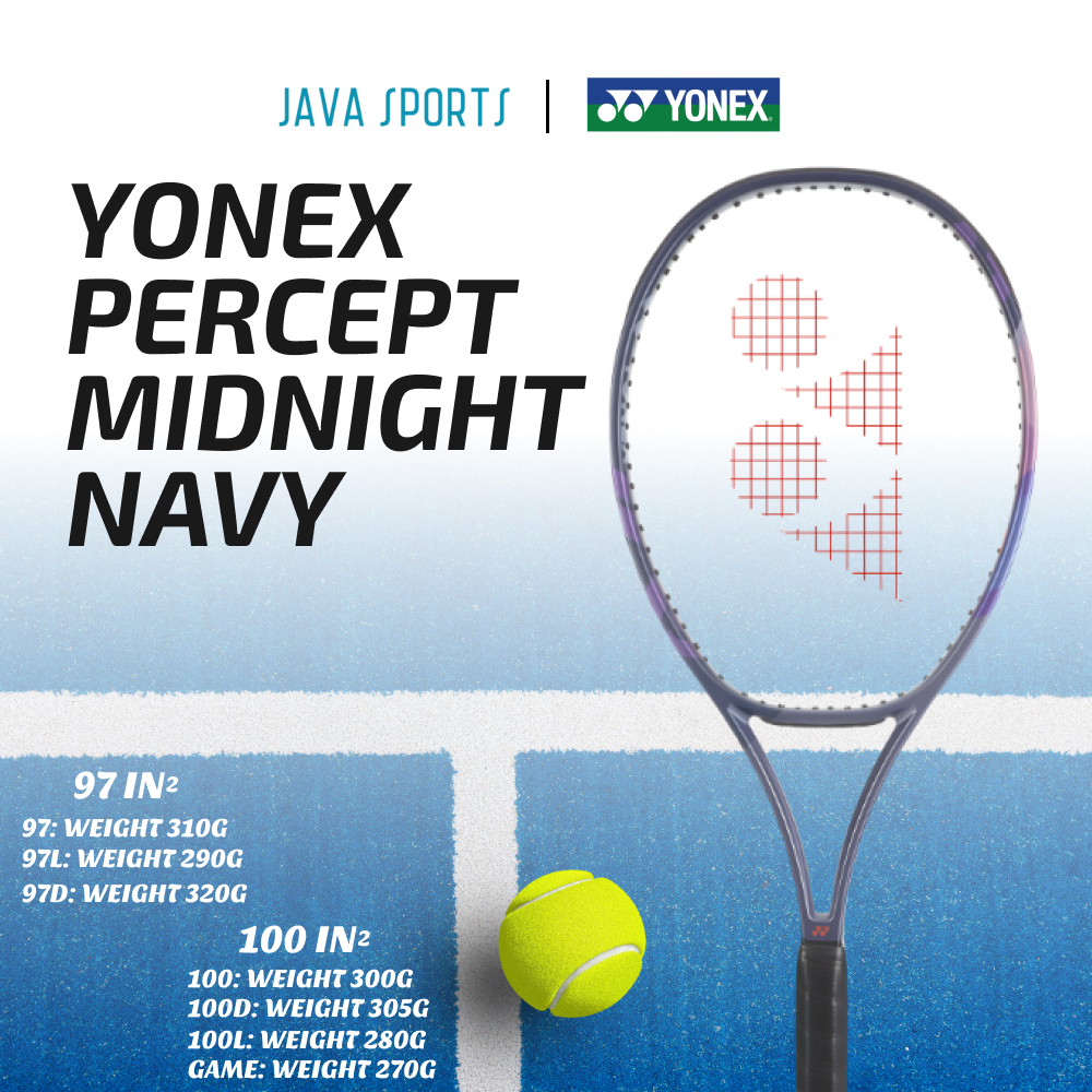 Jual Raket Tenis Yonex Percept Midnight Navy Series 97 97D 97L 100 100L ...