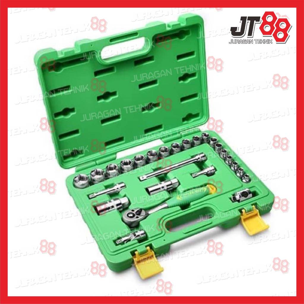Jual Tekiro 3/8 inch Socket Set Plastik 26 Pcs /Kunci Sock Set / Socket ...