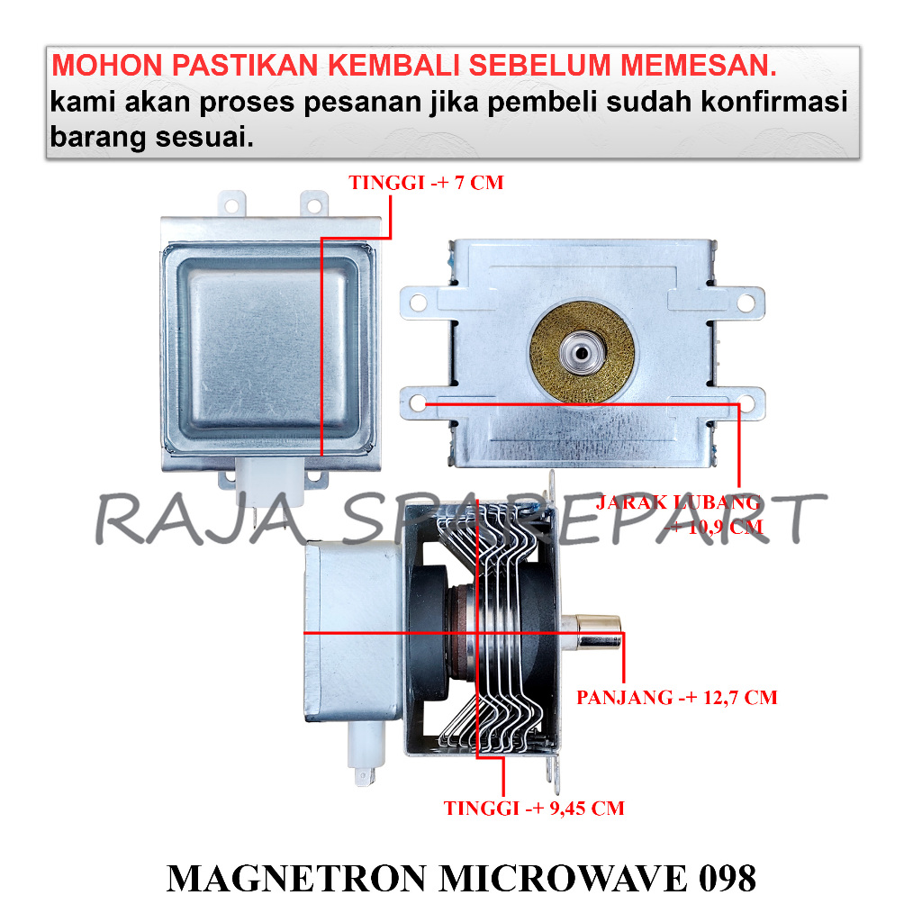 Jual MAGNETRON OVEN / MAGNETRON MICROWAVE 098 MM98 | Shopee Indonesia