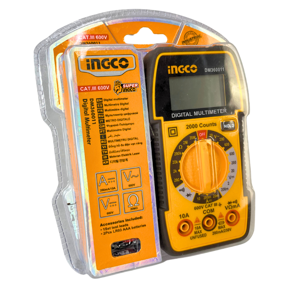 Jual Multitester Dan Multimeter Digital Ingco DM360011 / Ingco Multi ...