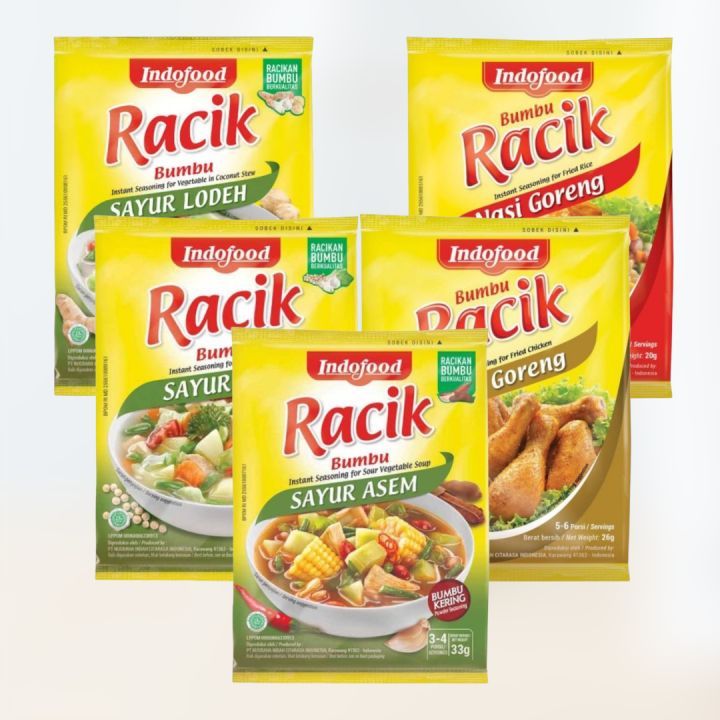 Jual 1 Renceng Indofood Bumbu Racik Isi 10 Sachet x 20 Gram | Shopee ...