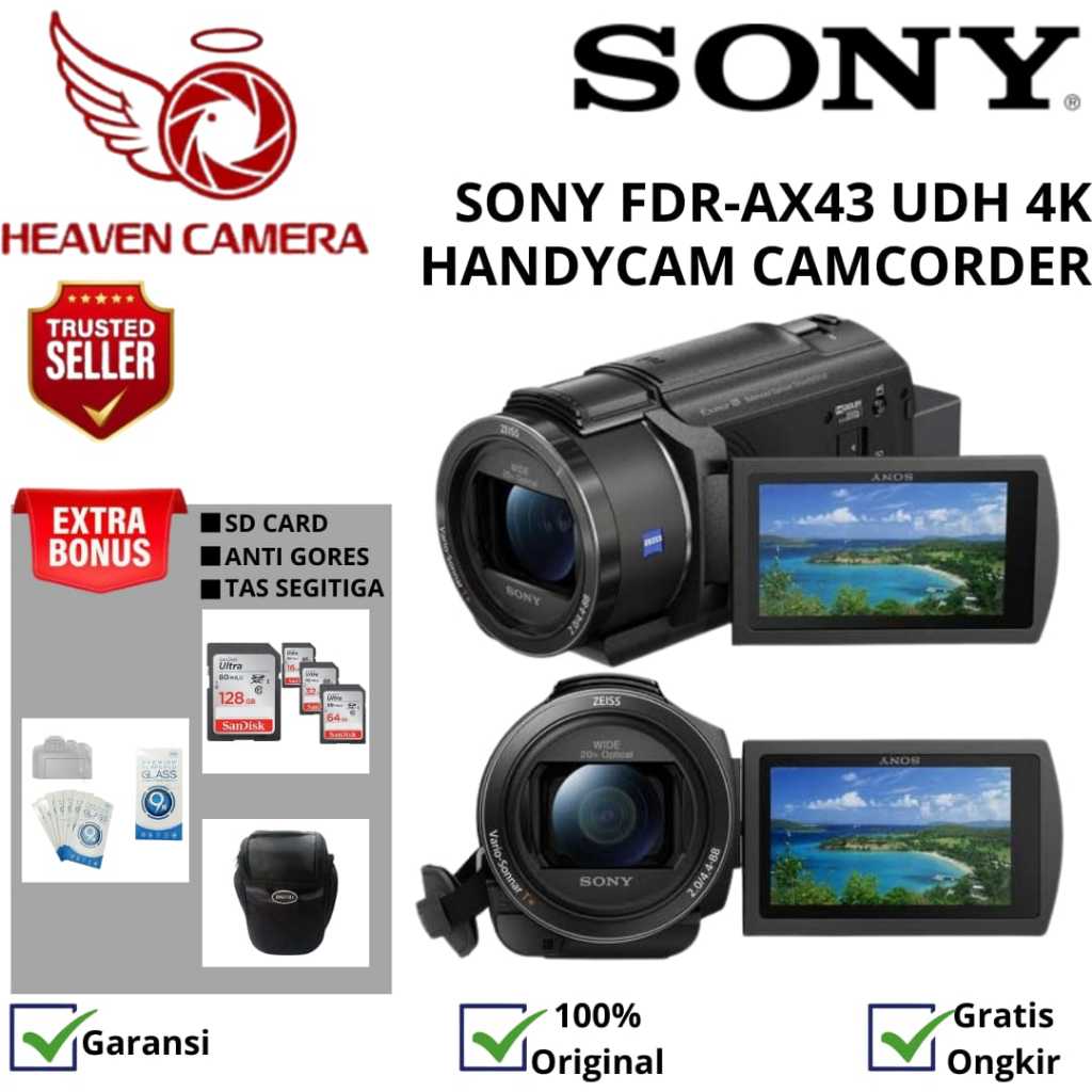 Jual SONY FDR-AX43 UHD 4K HANDYCAM / HANDYCAM SONY FDR-AX43 UHD 4K ...
