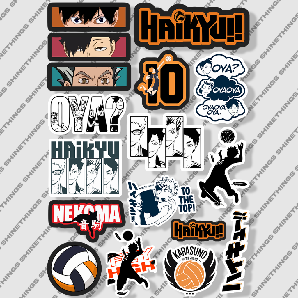 Jual Sticker Anime Haikyu anti air untuk helm case hp tumblr || Stiker ...