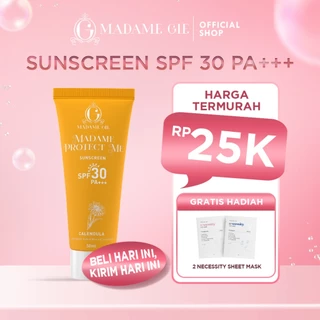 [GRATIS 2 HADIAH] [COMING BACK] Madame Gie Protect Me Sunscreen SPF 30 PA +++ 50ml With Calendula - Skincare Sunblock