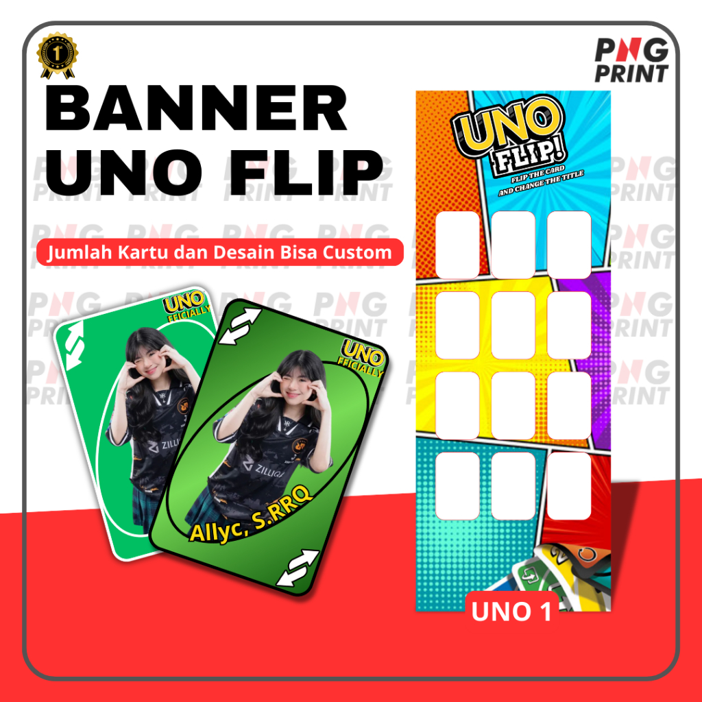 Jual [UNO FLIP] X BANNER UNO FLIP I DESAIN X BANNER KEKINIAN I BISA ...