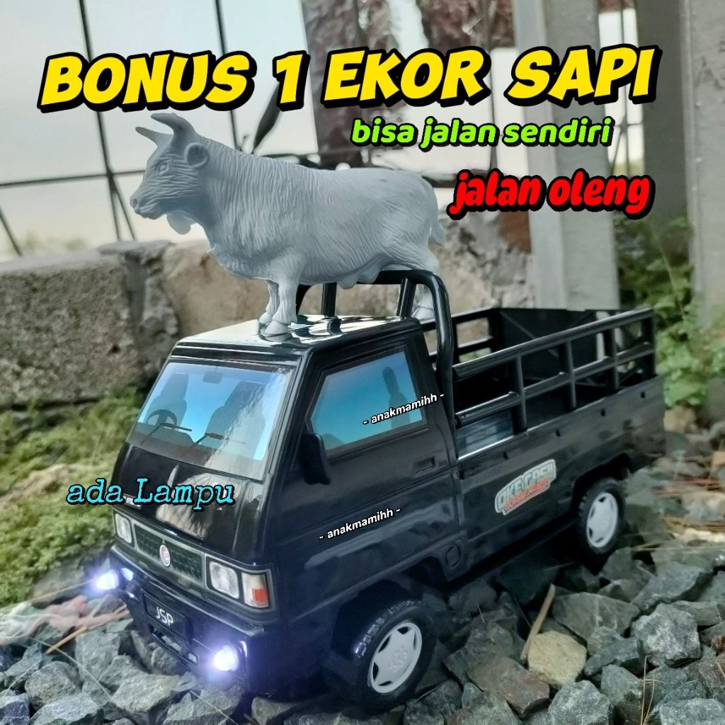 Jual Mainan Mobil Pickup Sapi Bisa Jalan Sendiri Ada Lampu Musik Oleng ...