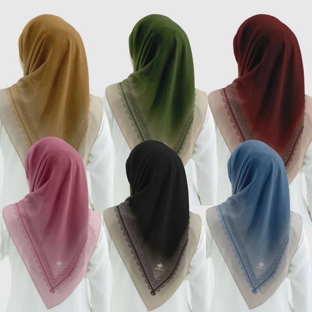 Hijab Segi Empat Gradasi Grageo
