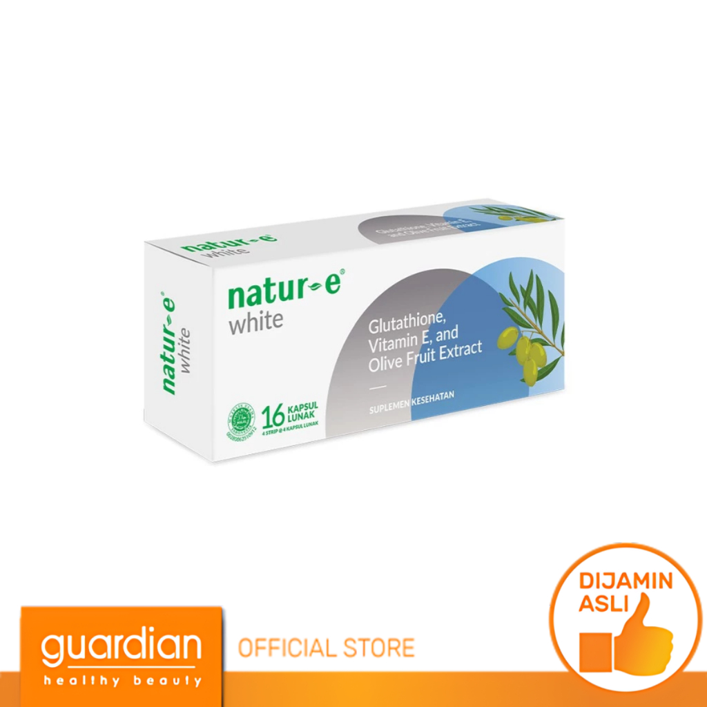 Jual Natur-E White Suplemen - Dengan Natural Vitamin E, Olive Extract &  Glutathione - Membantu Memelihara | Shopee Indonesia