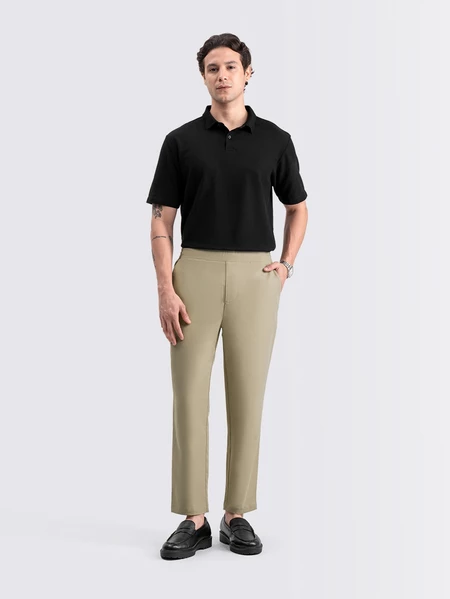 RK007 Livehaf - Tapered Flex Pants Beige