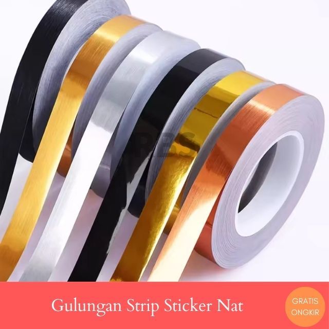 Jual RBS - Gulungan Sticker Pembatas Celah Dekorasi Strip Sticker Nat ...