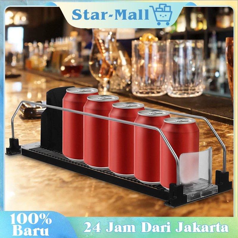 Jual Beverage Pusher Shelf Automatic Vending Drink Pusher Racking ...