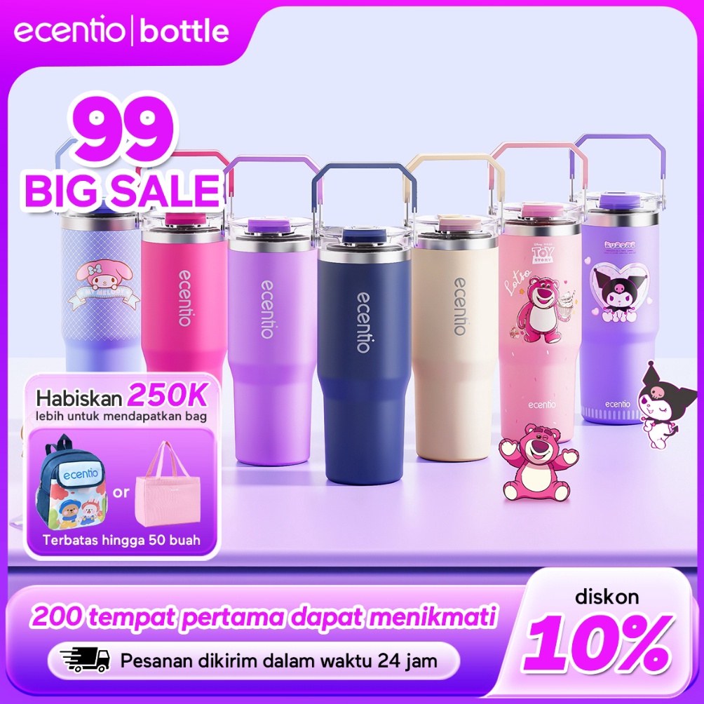 Jual Tren ecentio tumbler minum stainless tumbler tahan panas dingin 24 ...