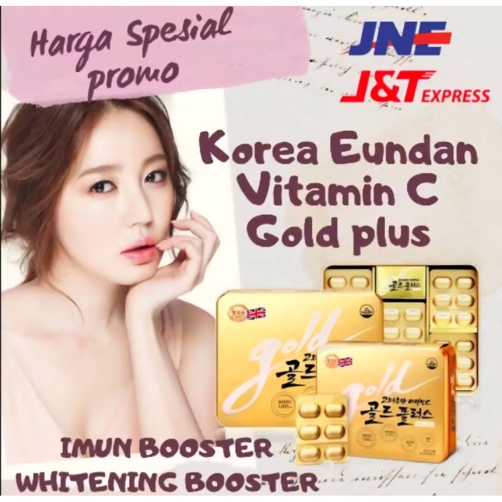 Jual VC WHITENING 1000MG BIOTIN GOLD EUNDAN GOLD (30TABLETS:5BLISTER ...