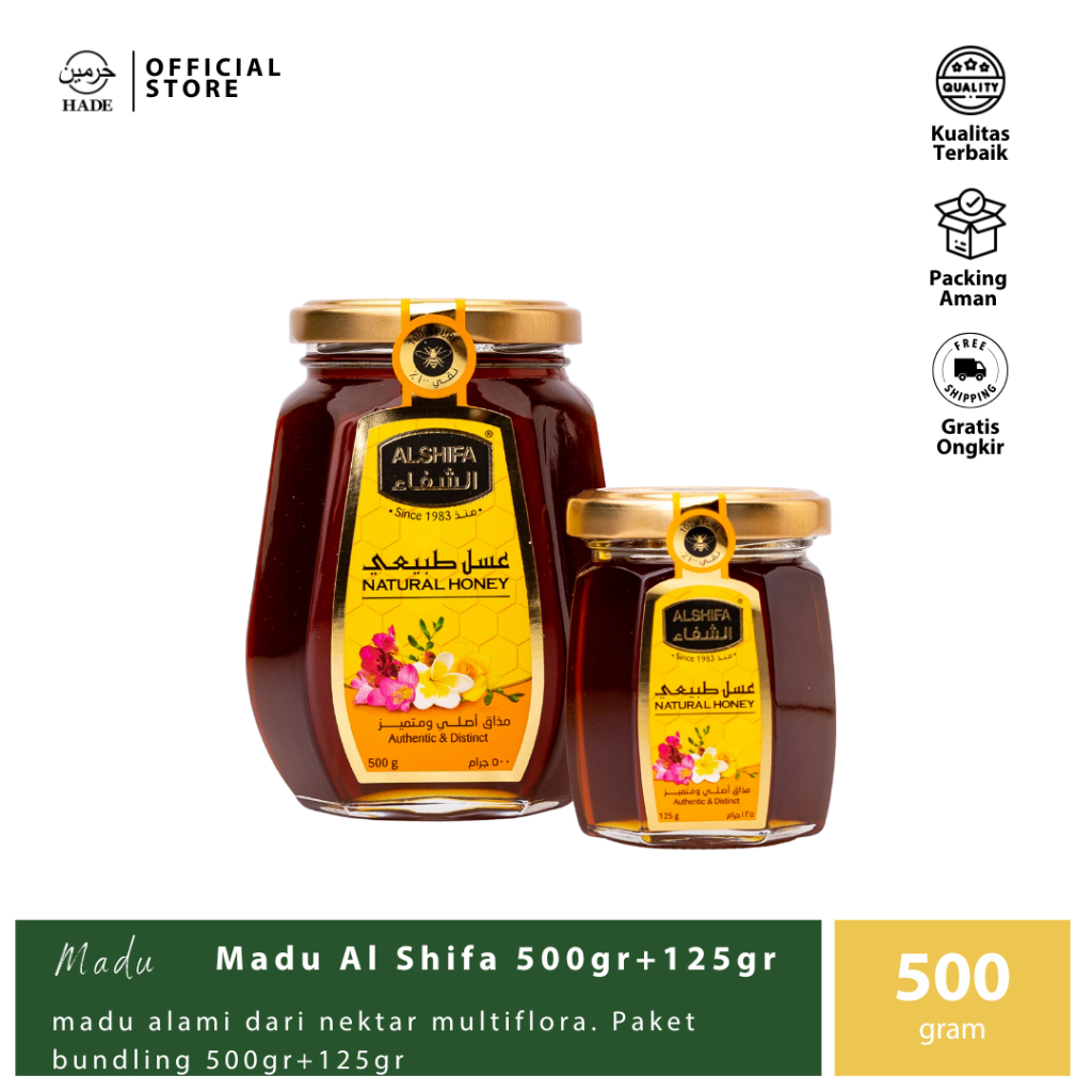 Jual Al Shifa - Madu Al Shifa Natural Honey - Bundling 500gr+125gr ...