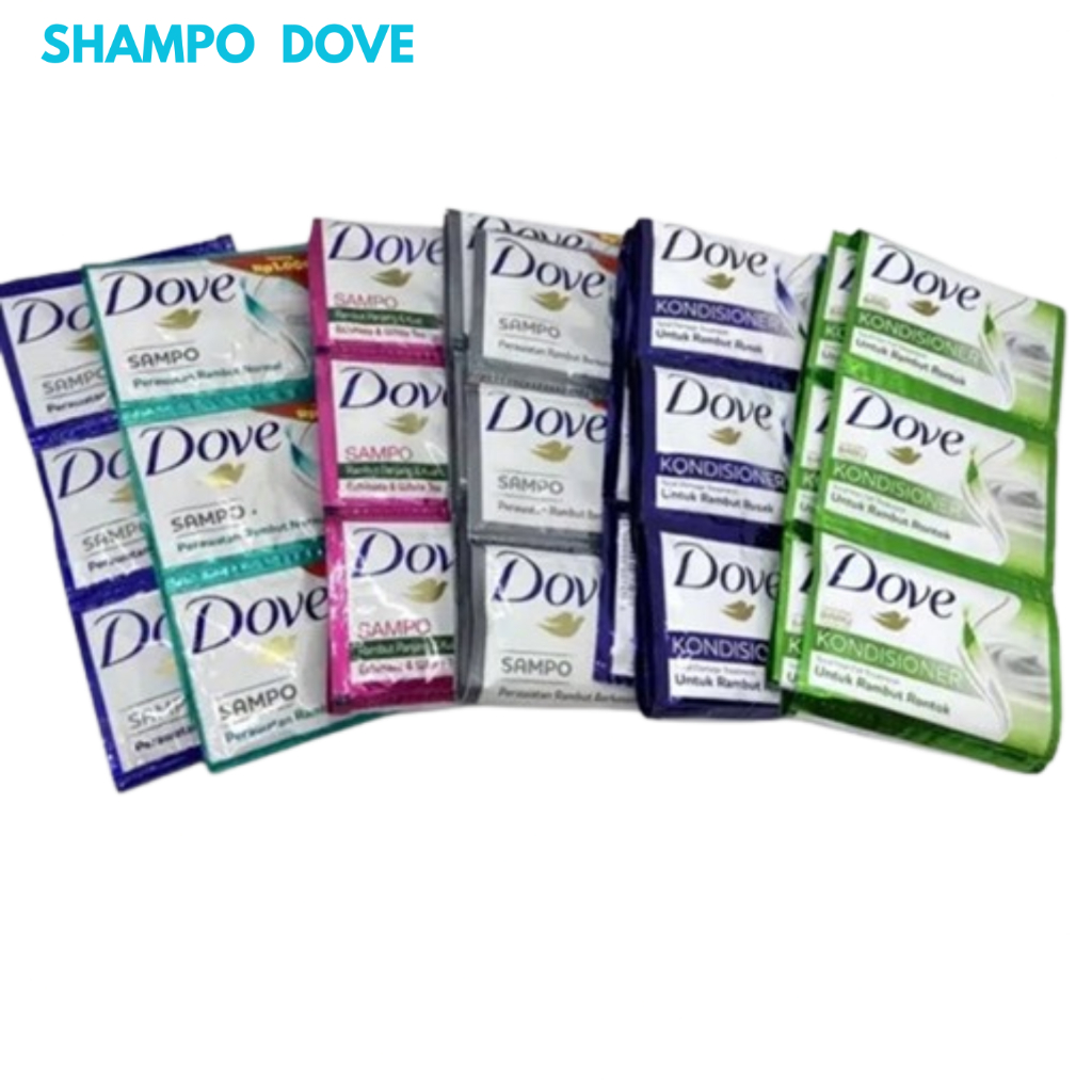 Jual Dove Shampoo Anti Rontok 8 ml 1 Renceng Isi 12 Sachet All Variant ...