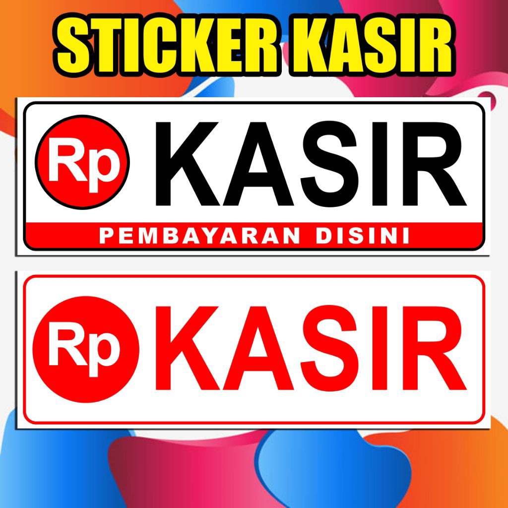 Jual STIKER KASIR UKURAN 30×10cm | Shopee Indonesia
