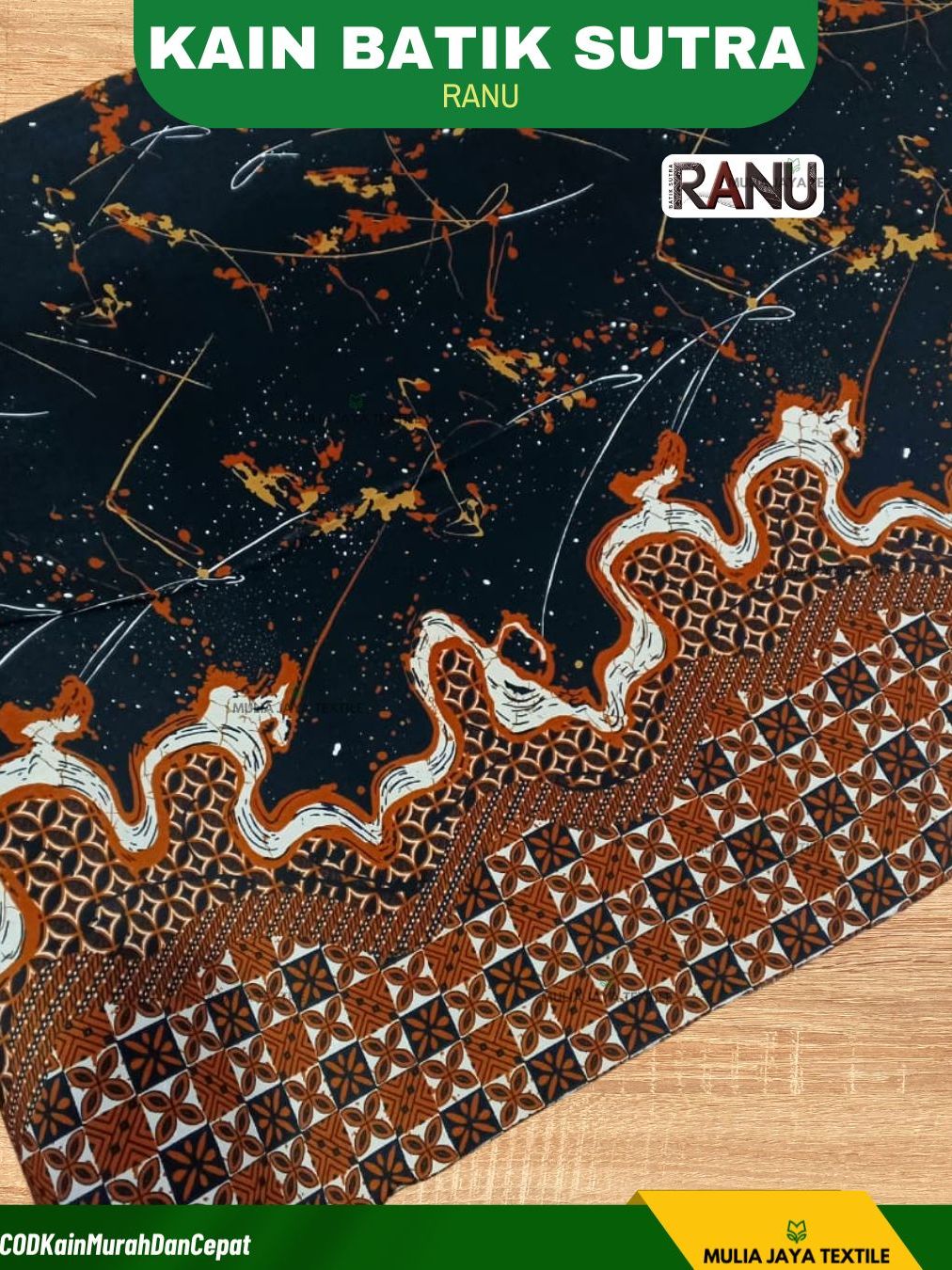 Jual Kain Batik Bsy Polyester Lembut Halus Murah Meteran Batik Ranu ...