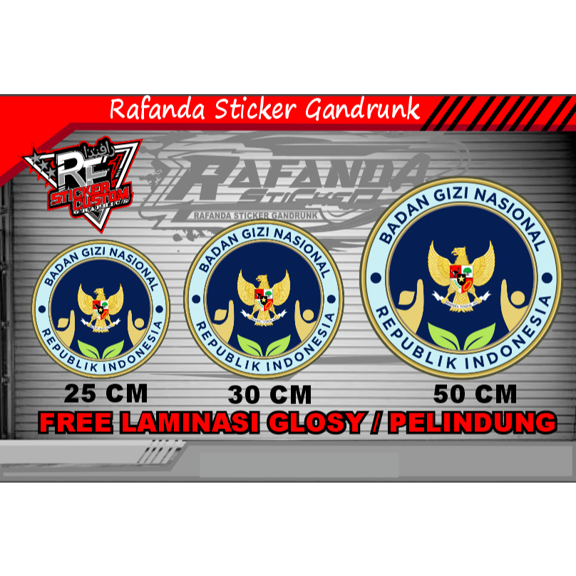 Jual STIKER STICKER SPPG | BGN | BADAN GIZI NASIONAL | Shopee Indonesia