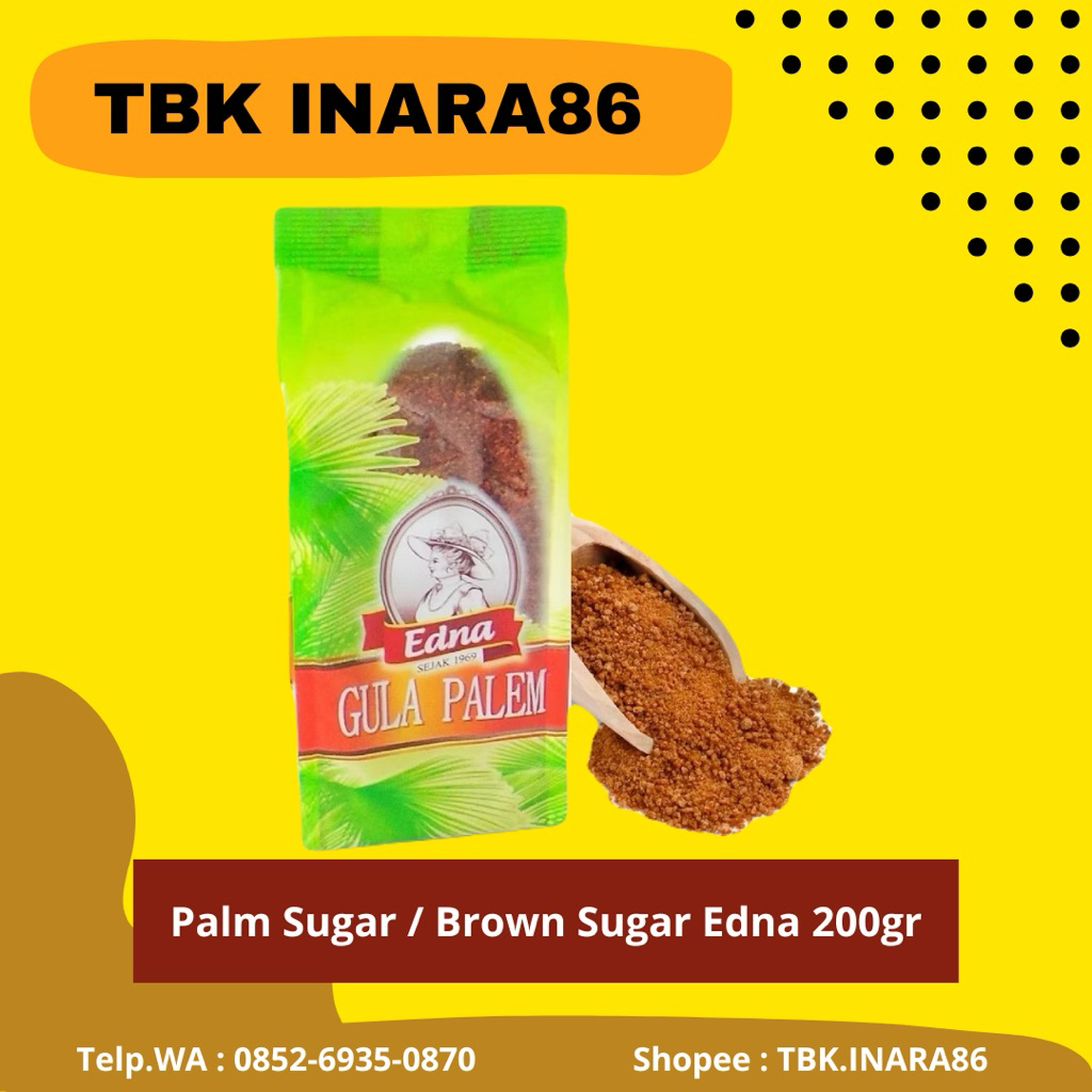 Jual Edna Gula Palem 200g – Palm Sugar Brown Sugar Bubuk Asli Manis ...