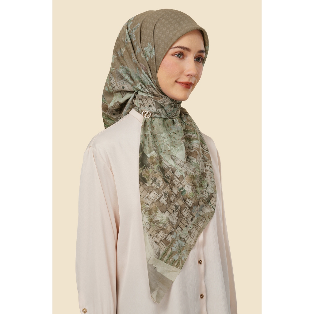 ZYTADELIA Sadera Scraves Series Printed Scarf Hijab Segi Empat Hijab Aire Voile Hijab Premium Hijab Motif