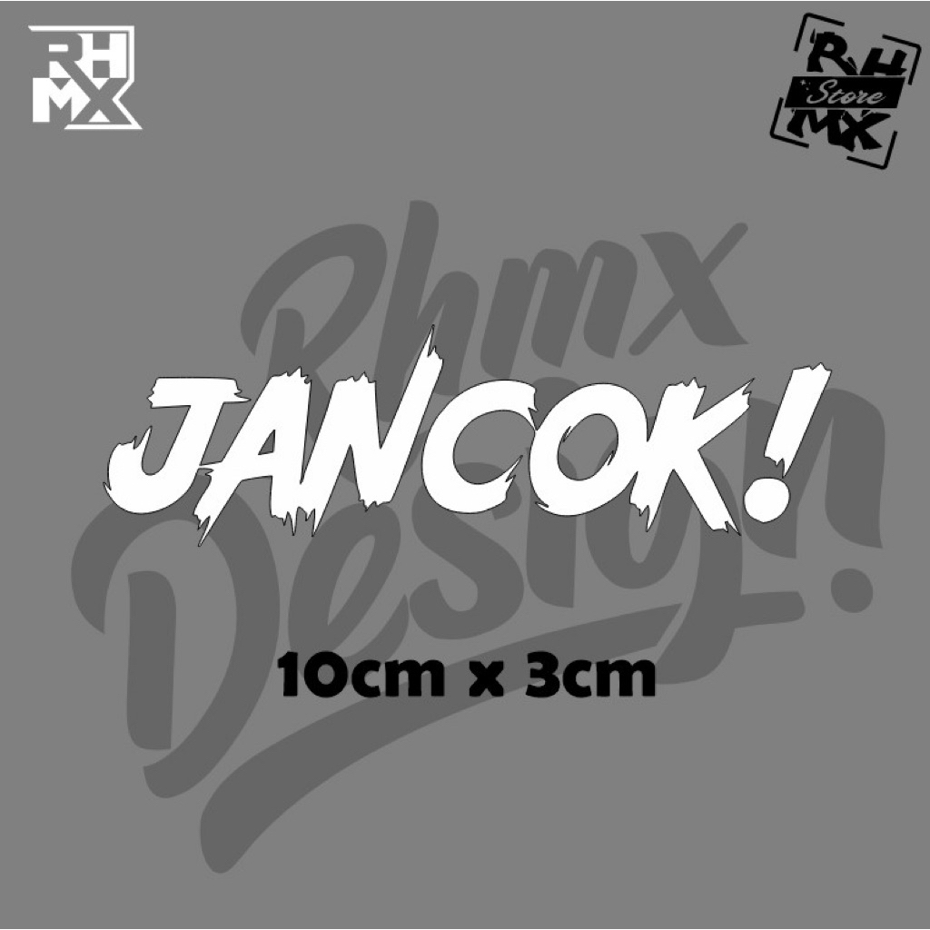 Jual stiker jancokk sticker jnck viral terbaru terlaris sticker ...
