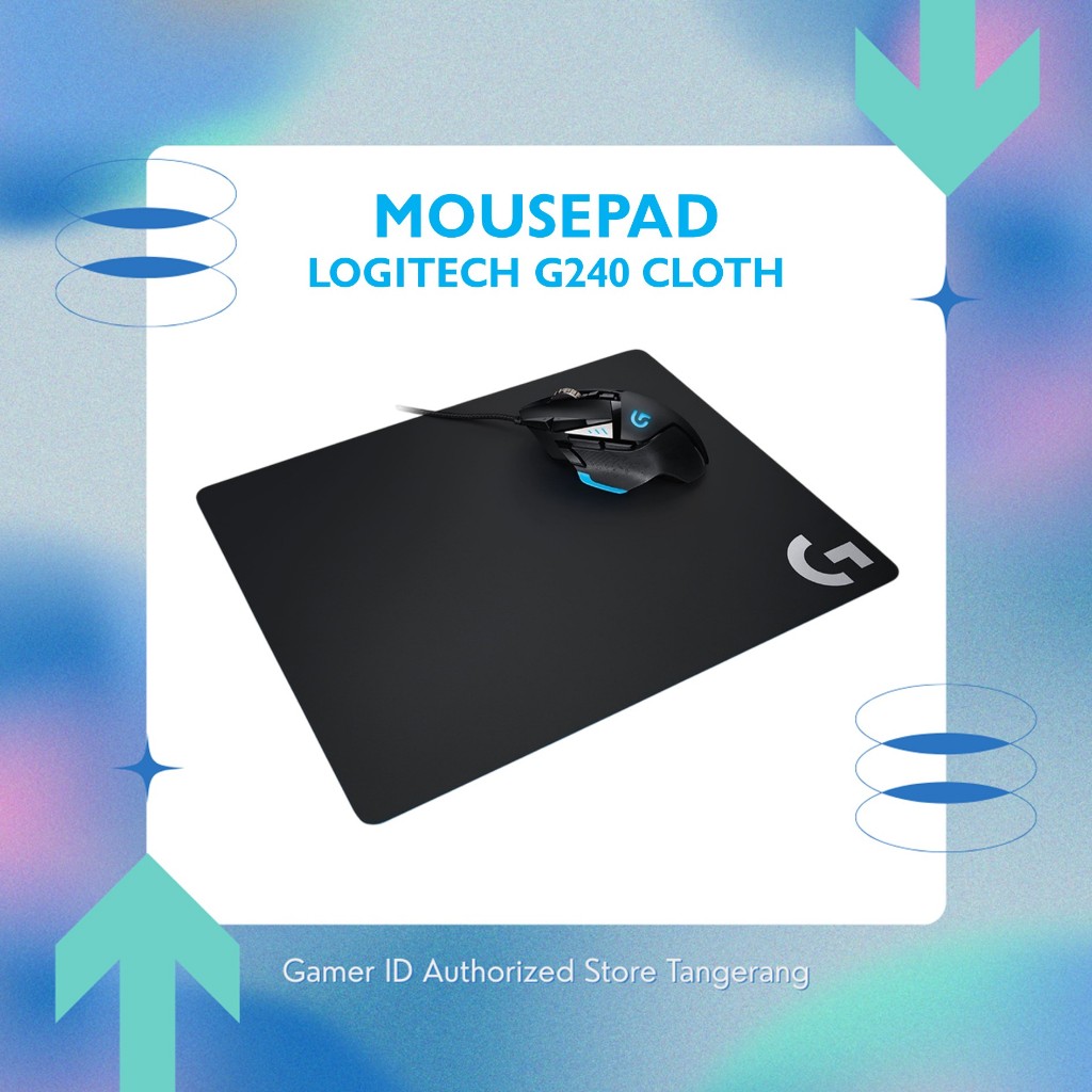 Jual LOGITECH G240 CLOTH GAMING MOUSE PAD WITH RUBBER BASE (28 CM X 34 ...