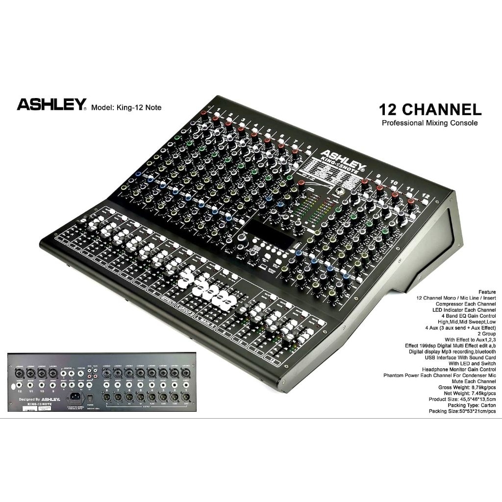 Jual Mixer Ashley King Note 12 (12 Chanel) | Shopee Indonesia