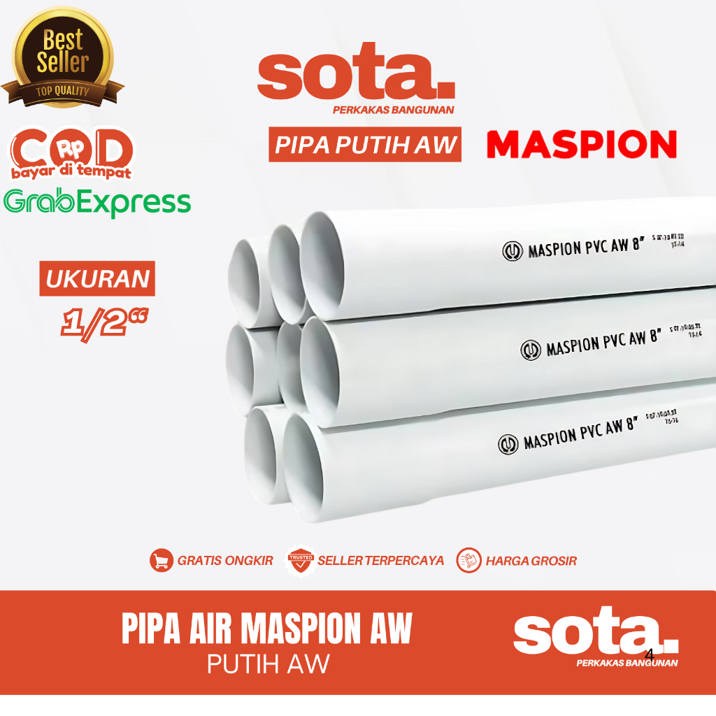 Jual Paralon 1/2 Inch Terlengkap & Harga Terbaru Juni 2026 | Shopee ...