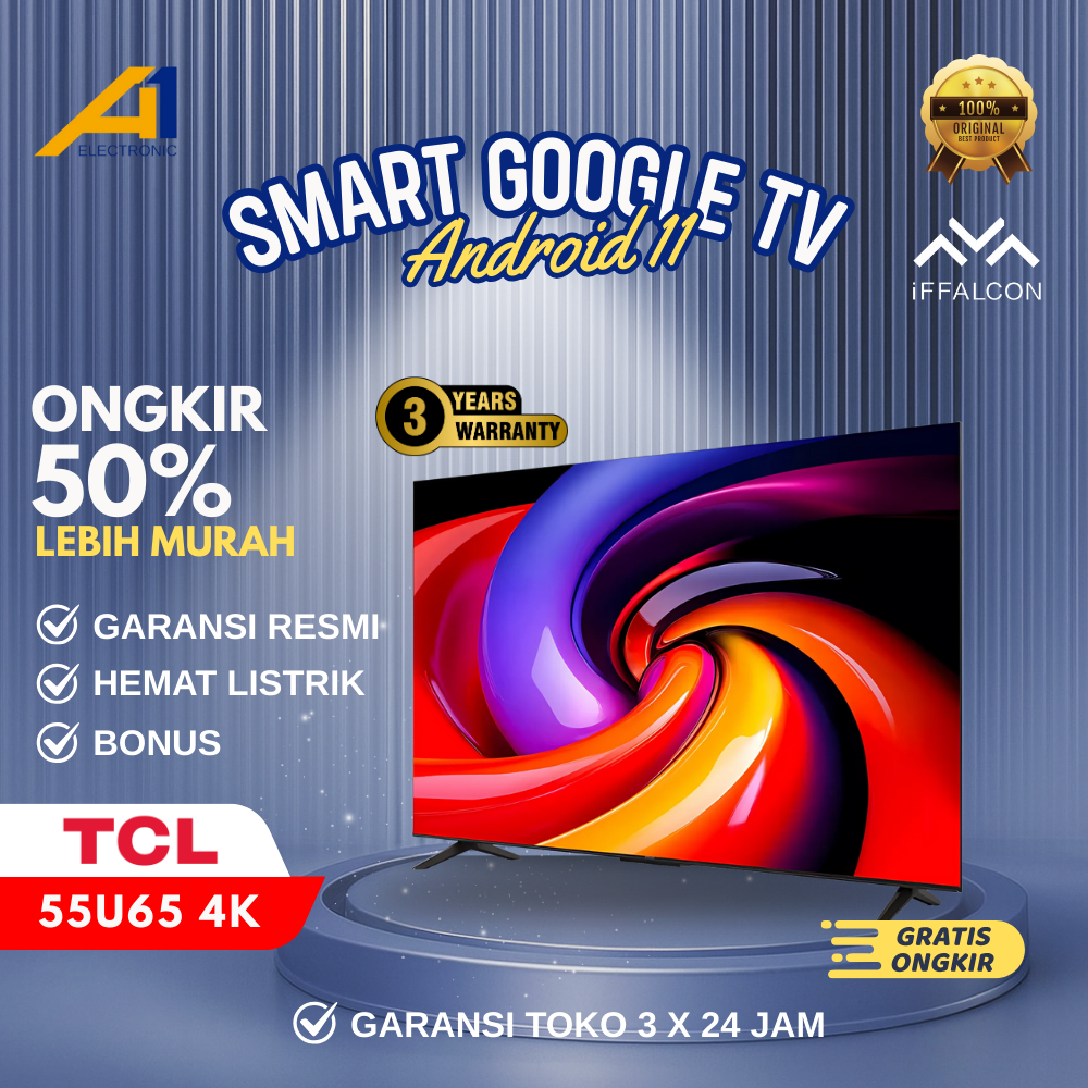 Jual Smart tv Google TCL iFFALCON 55