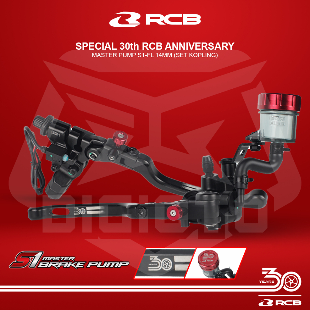 Jual Paket Master Rem RCB S1-FL 14mm Kanan + Master Kopling S2 Cable ...