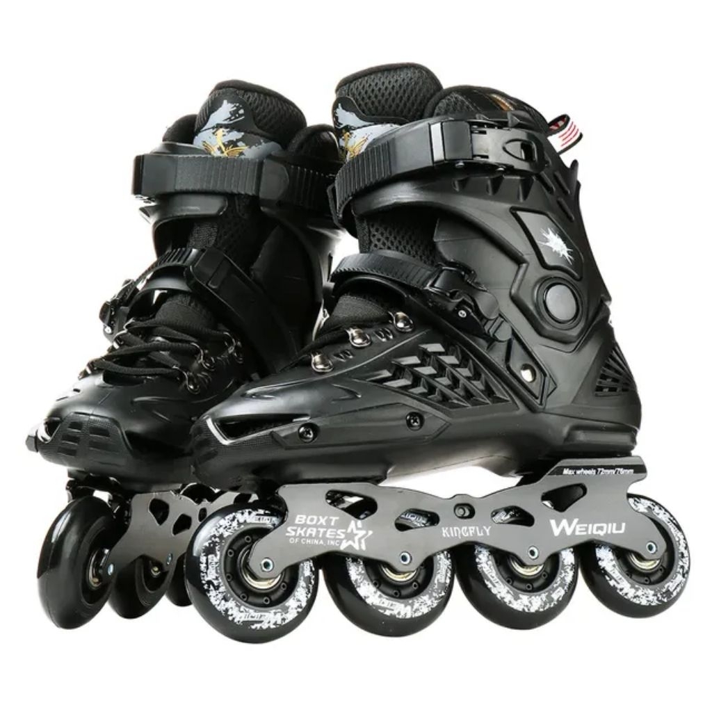 Jual SEPATU RODA ANAK DEWASA INLINE SKATE HITAM | Shopee Indonesia