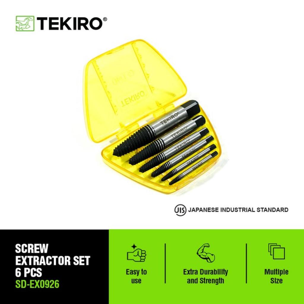 Jual TEKIRO Tap Balik Mata Bor Pembuka Baut Patah Rusak 6 Pcs / Tap ...