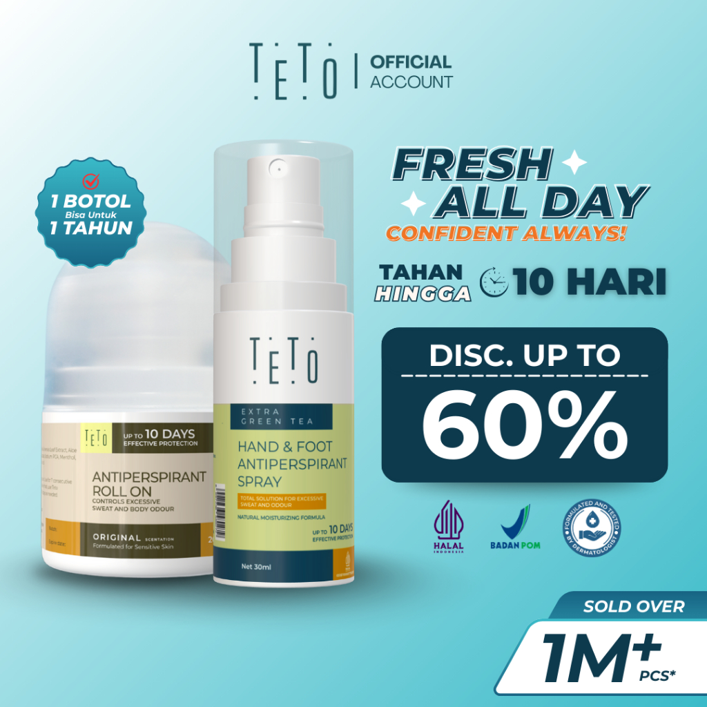 Jual TETO - Paket Mix Teto Hand and Foot Spray 30ml - Green Tea & Teto ...