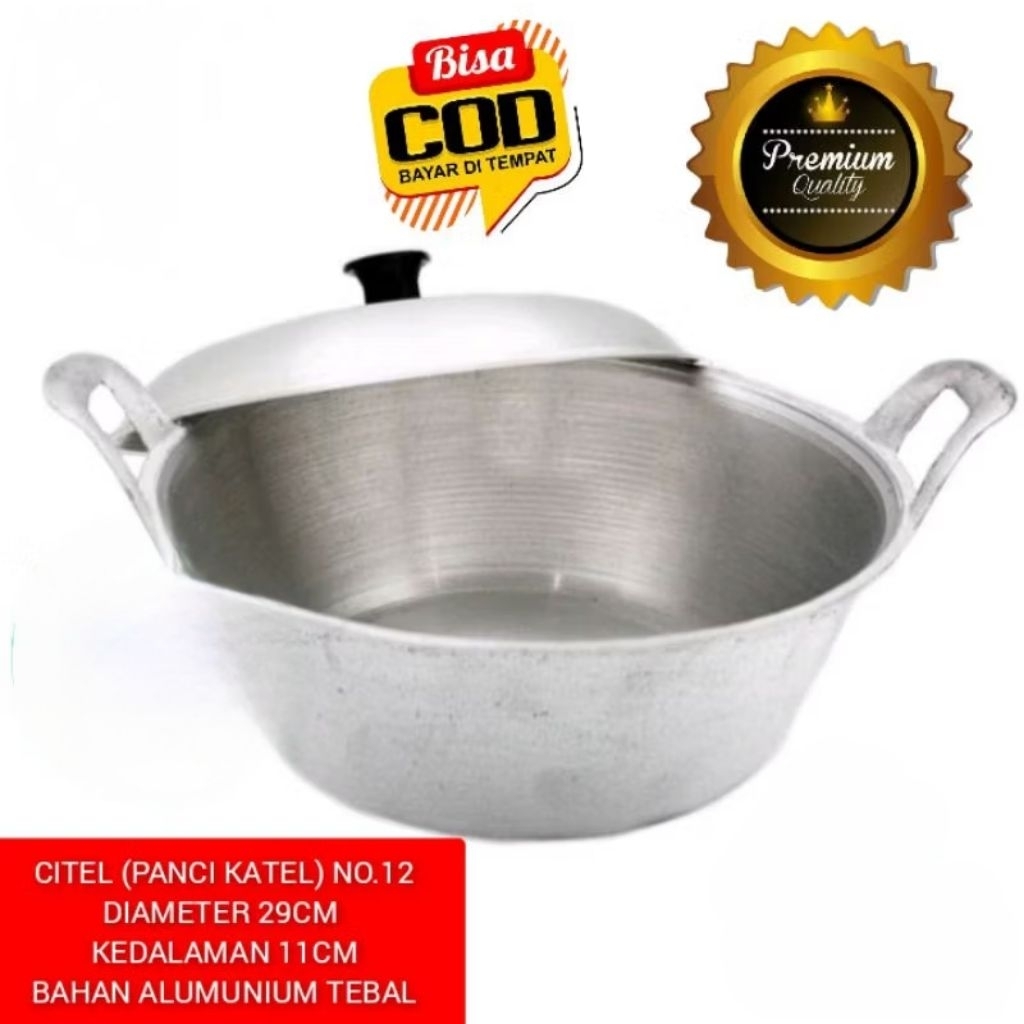 Jual Citel No 12 panci katel tradisional anti pecah liwet goreng rebus ...