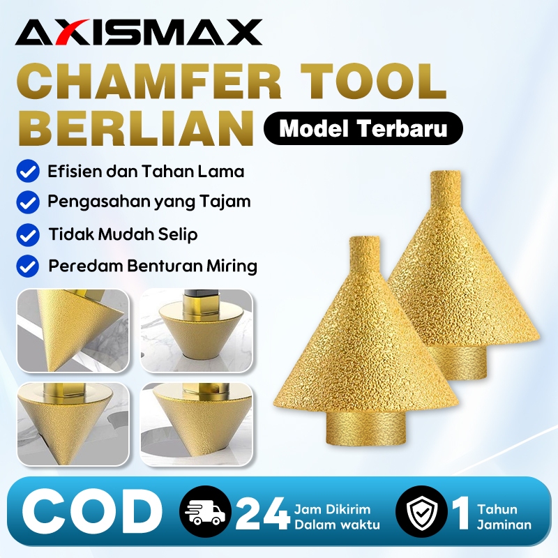 Jual ARIDOO Mata CNC Router 38/50mm Diamond Chamfer Profil Batu Granit ...