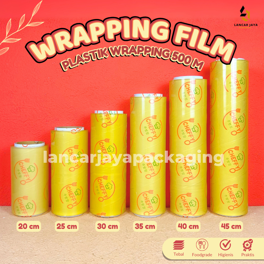Jual Plastik Cling Wrapping Film Best Fresh Cheffy Roll Besar Makanan ...