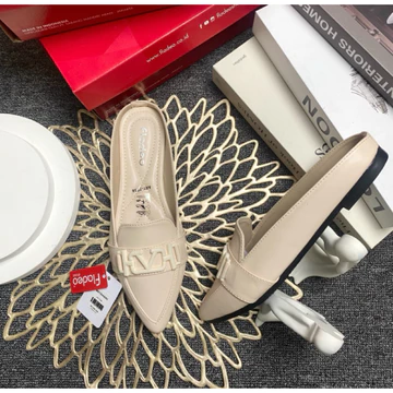 Sepatu Kerja Flatshoes Wanita Branded37 41 Hitam