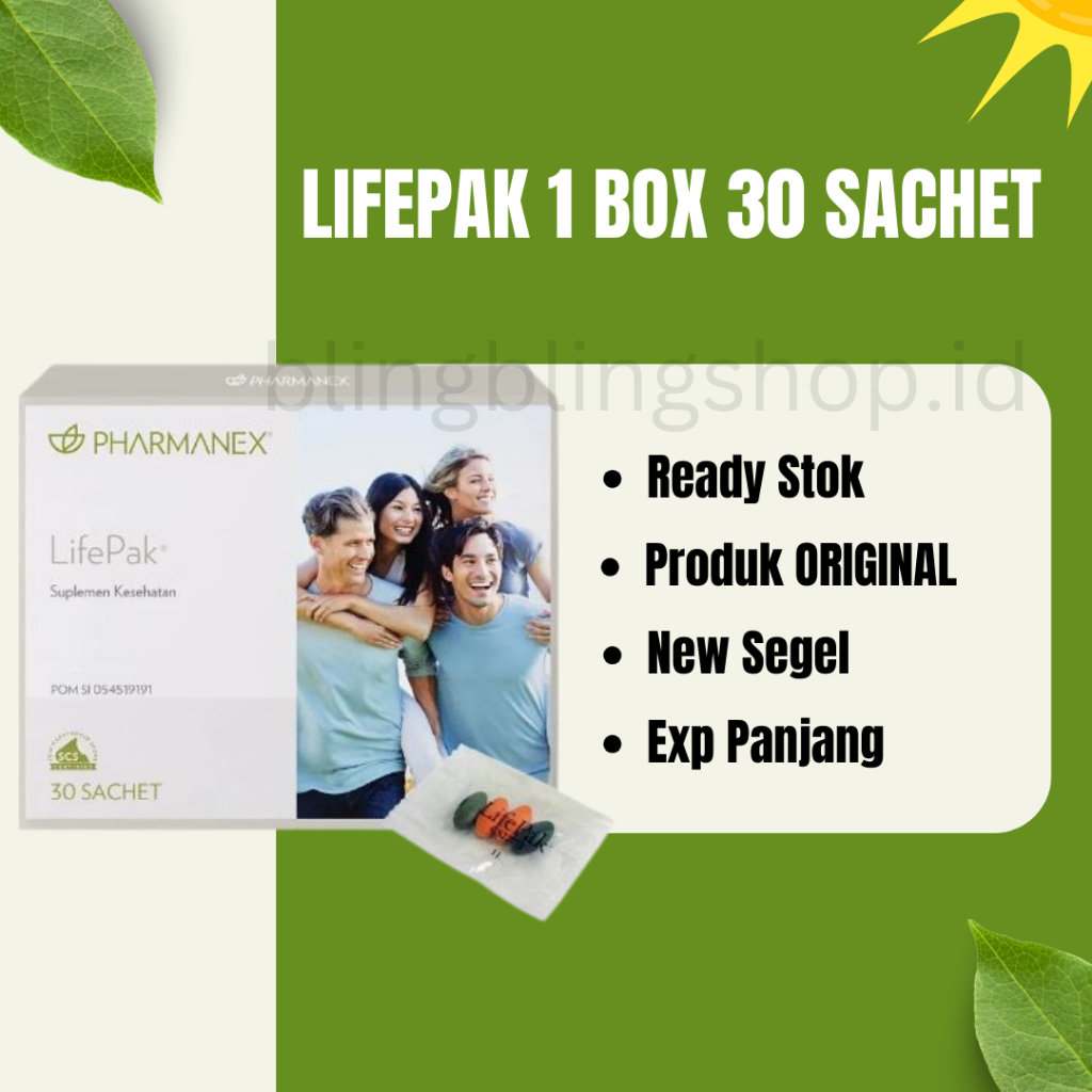 Jual Suplemen Multivitamin Lifepack 1 Box 30 Sachet ED 09/2026 | Shopee ...