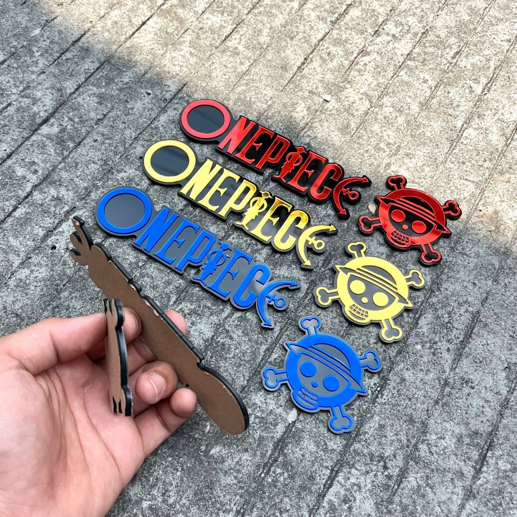 Jual EMBLEM 3D TIMBUL ONE PIECE MIRROR AKRILIK STIKER STICKER KACA ...