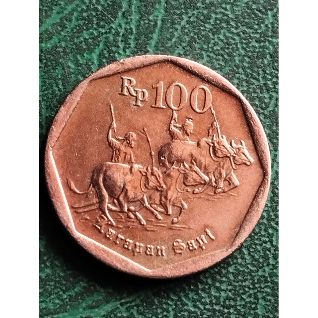 Jual koin 100 rupiah kerapan sapi Madura thn 90 an ASLI | Shopee Indonesia