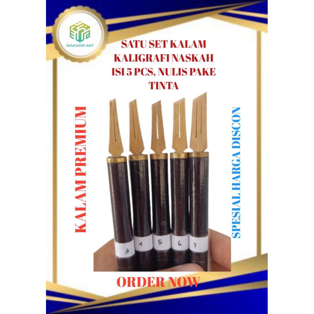 Jual KALAM NASKAH SET, KALAM KALIGRAFI, PENA KALIGRAFI, KALAM NASKAH ...